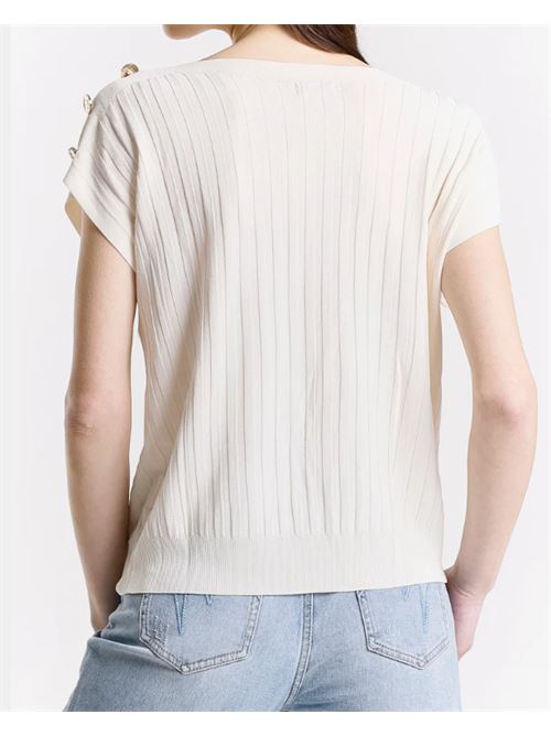 Top S/M con bottoni Met Met | M10 242MG-WHITE